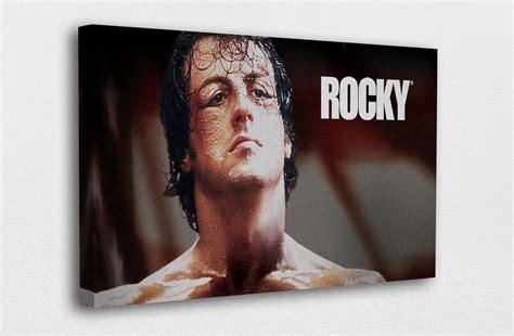 Rocky Balboa Art Canvas Rocky 1976 Classic Movie Art Etsy