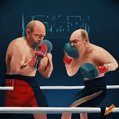 Boxing Match Vladimir Putin And Walter White On Craiyon