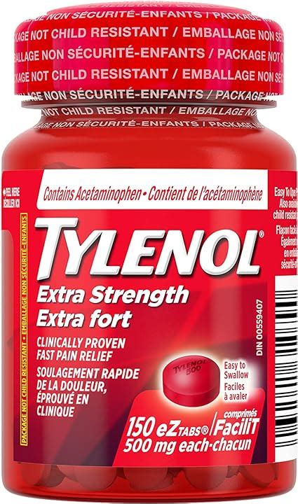 Tylenol Extra Strength For Pain Relief Headache Relief And Reducing