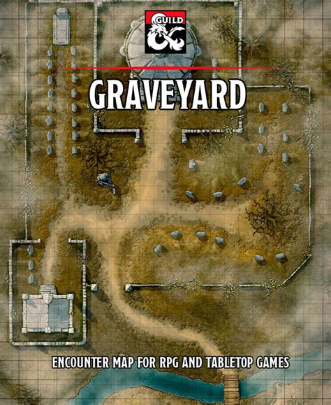 Graveyard battlemap - Dungeon Masters Guild | Dungeon Masters Guild