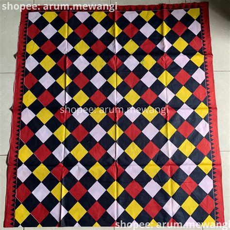 Jual KAIN POLENG BALI MOTIF KOTAK WARNA LENGKAP HALUS Shopee Indonesia