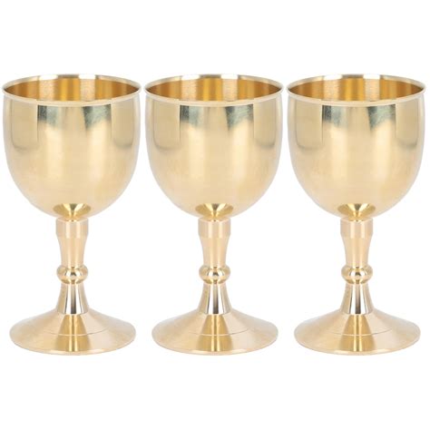 3 Pack Copper Goblet Wine Glasses Copper Wine Goblet Goblet Steel Wine