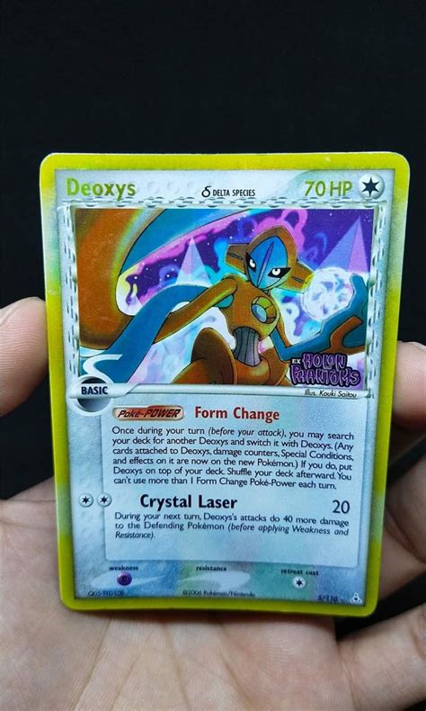 Pokemon Card Deoxys Reverse Foil Ex Holon Phantoms Year