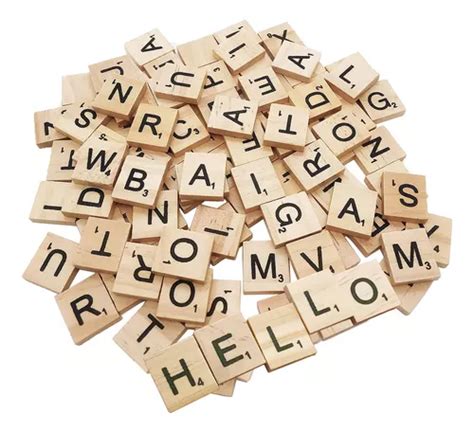 Myyzmy 200 Piezas De Letras De Scrabble Azulejos De Madera Cuotas