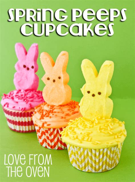 Peeps Easter Cupcakes • Love From The Oven