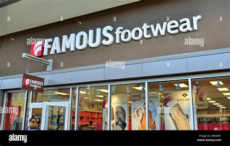 Famous Footwear Store Sign Stock Photo Alamy