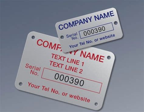 Aluminium Machine Labels GSM Online Label Sales