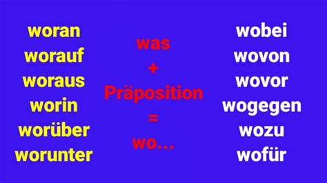 Deutsch Lernen Grundwissen Grammatik Worauf Darauf Wozu Dazu