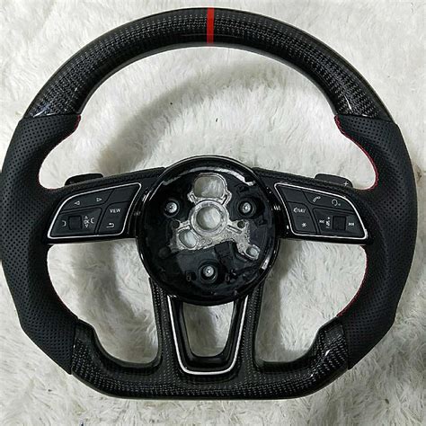 100 Real Carbon Fiber Steering Wheel For Audi A4 B9 A1 A3 A4 A5 A6 A7