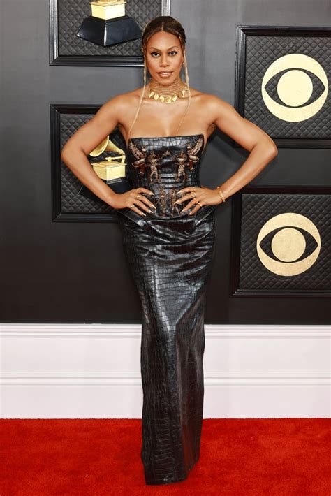 Laverne Cox At The 2023 Grammys Grammys 2023 See The Best Celebrity