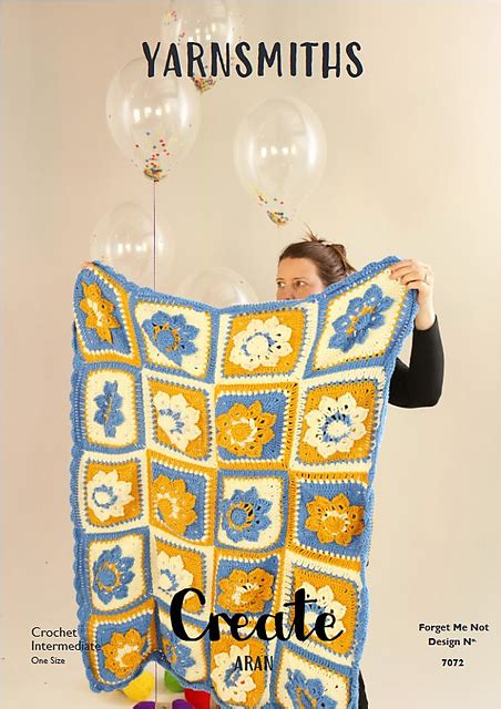 Ravelry Forget Me Not Throw 7072 Pattern By Yarnsmiths