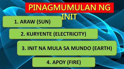 Agham Yunit Iii Aralin Pinagmulan At Gamit Ng Init Ppt Free