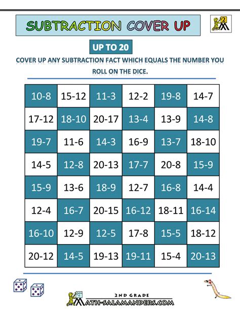 Subtraction Games For 2nd Grade