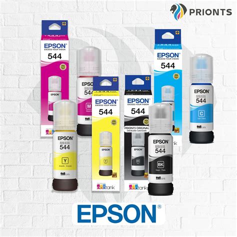 Recarga Tinta Epson T544220 544 Original Cian Para Imp L3110 3160