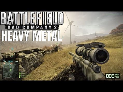 Battlefield Bad Company Multiplayer Sniping On Heavy Metal Youtube