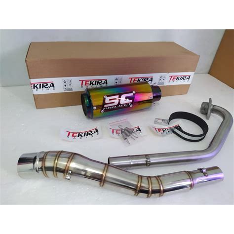 Jual Knalpot Racing Sc Project CRT Pelangi Kawasaki Ninja 250SL 250 SL