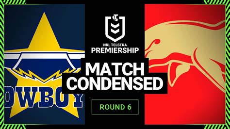 Nrl 2023 North Queensland Cowboys V Dolphins Condensed Match Round