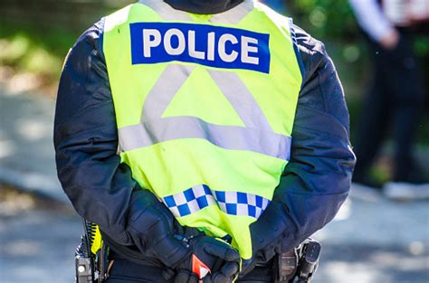 Back Of Police Officer Stock Photo Download Image Now Istock