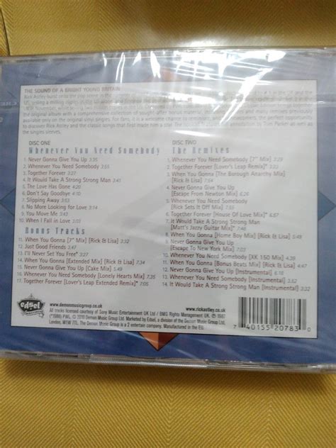 Rick Astley Whenever You Need Somebody Deluxe 2 CD Set 12 Mixes Album