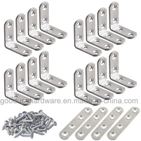 Stainless Steel Corner Braces Angle L Shaped Bracket Joint Plat Braces