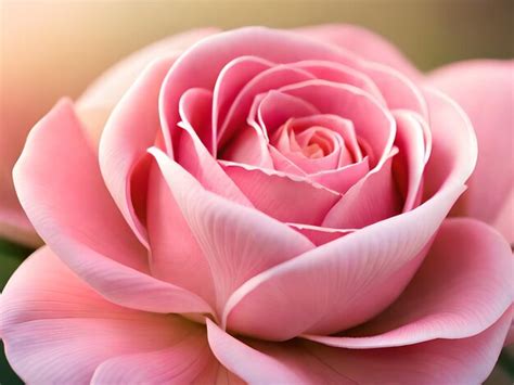 Premium AI Image A Pink Rose With The Word Love On It