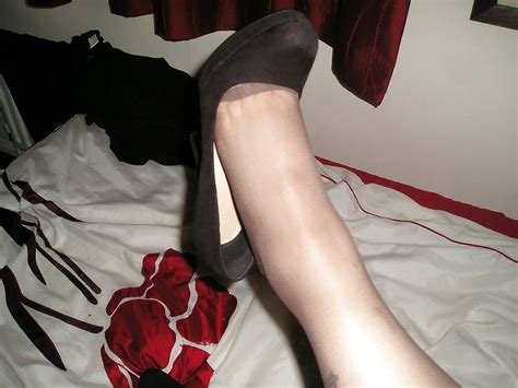 My Girlfriend Wearing Barely Black Stockings Without Shoes Porn Pictures XXX Photos Sex Images