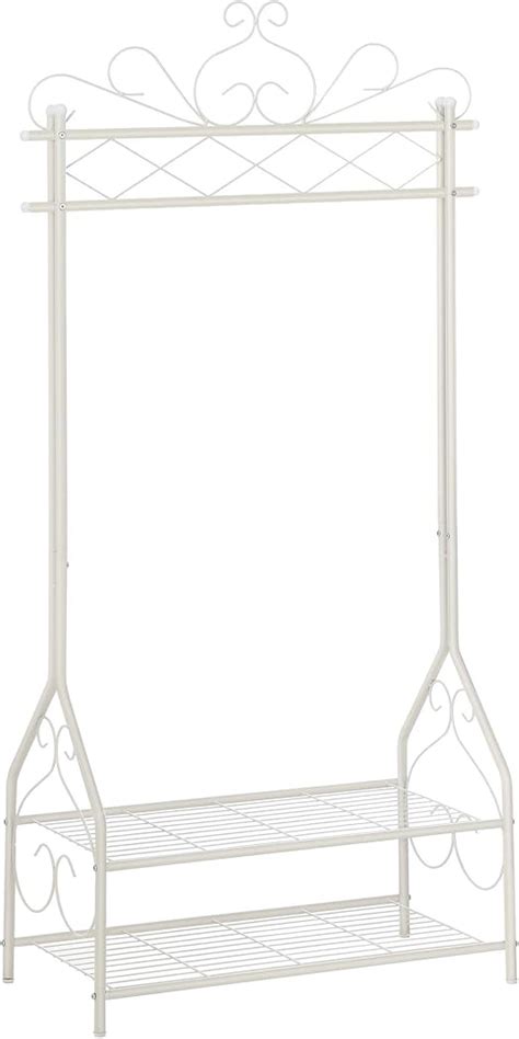 Songmics Vintage Clothes Stand And Rack With Garment Rail And 2 Metal