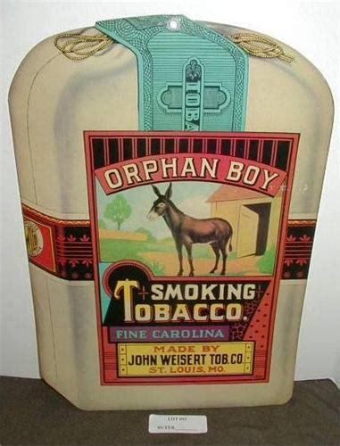 Orphan Boy Smoking Tobacco Advertisement