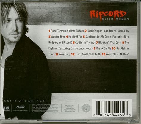 Keith Urban CD: Ripcord (CD) - Bear Family Records