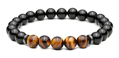 Pulsera Krasha Fashion De Piedra Natural Elastica De Hombre Cuotas