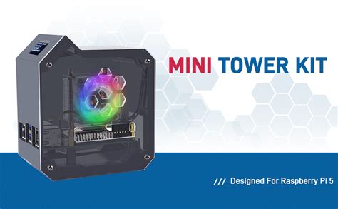 Geeekpi Mini Tower Kit For Raspberry Pi Case With Ice Tower Cooler