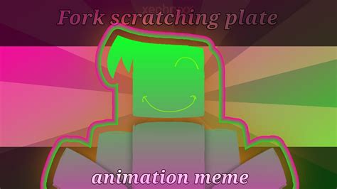 Fork Scratching Plate Animation Meme Regretevator Youtube