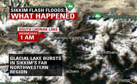 How Sikkim Flash Flood Happened Explained In Graphics