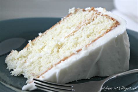 Only From Scratch: Simple Layer Cake with Vanilla Frosting, from Martha Stewart