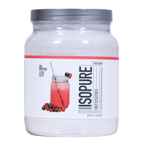 Isopure Infusions 20g Protein Powder Mixed Berry Shop Diet And Fitness At H E B