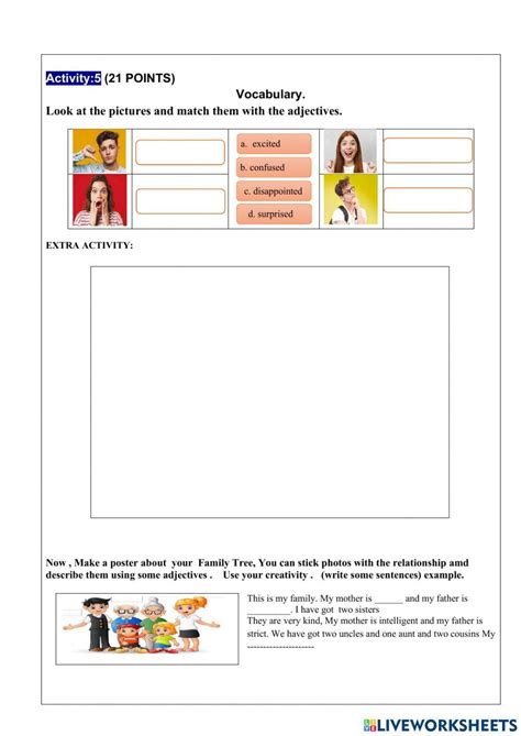 Learning Activities For First Quimestre Exam Exercise Live Worksheets