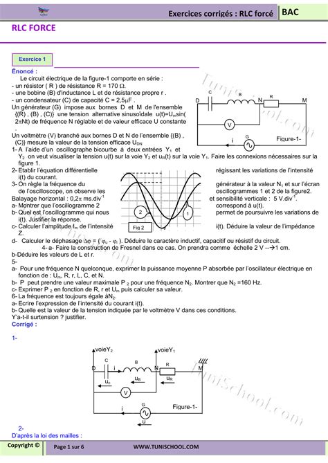 oscillateur mécanique exercices corrigés pdf