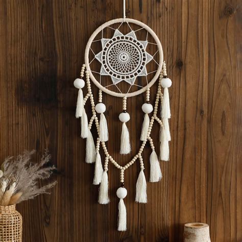 Artilady Macrame Dream Catchers For Bedroom Tassel Wall