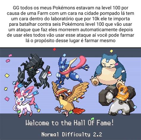 Gg Todos Os Meus Pokémons Estavam Na Level 100 Por Causa De Uma Farm