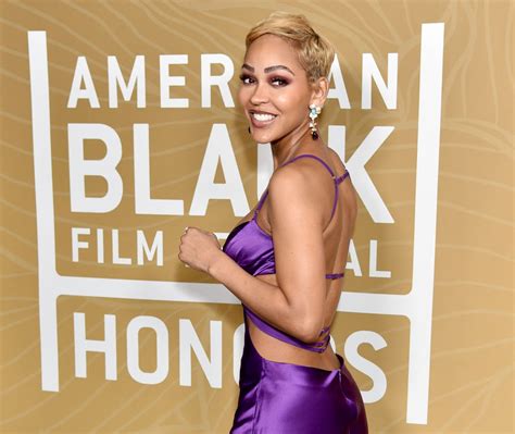 Meagan Good Proves Purple Is Royalty In Sexy Cut Out Slip Dress