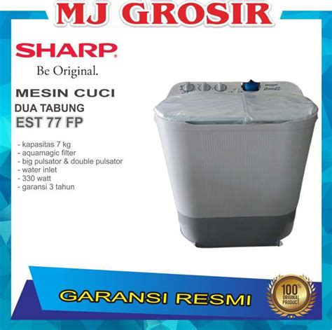 Jual Mesin Cuci Sharp Est Fp Kg Tabung Fp Kg Super Aquamagic