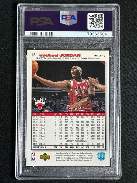 Collector S Choice Michael Jordan Psa Mint Chicago Bulls Hof