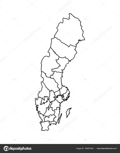 Outline Map Sweden Stock Vector Image by ©BlackLava36 #192857648