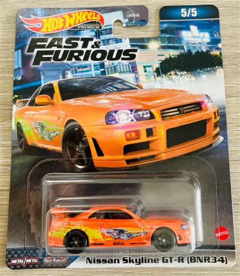 Hot Wheels Nissan Skyline Gt R Bnr Fast And Furious Hkd Picclick Uk