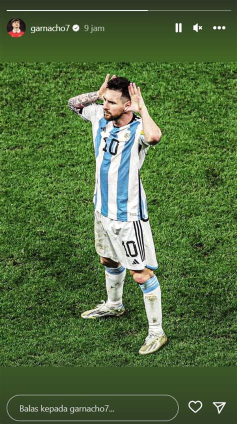 Alejandro Garnacho Sempat Unggah Foto Provokasi Lionel Messi Usai Tiru