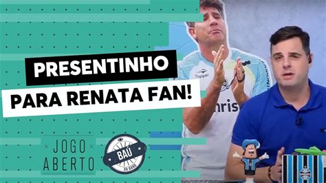 Baú do Jogo Aberto Zoeira Jogo Aberto Chico Garcia presenteia Renata