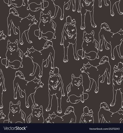 Shiba Inu Royalty Free Vector Image Vectorstock