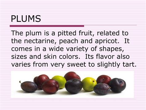 Ppt Plums Powerpoint Presentation Free Download Id6189228