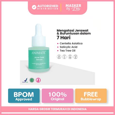 Jual Animate Acne Care Serum 20 Ml Serum Wajah Untuk Kulit Berjerawat And Bruntusan Shopee