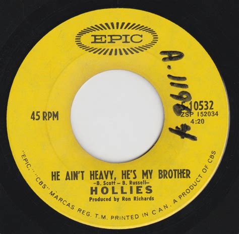 The Hollies - He Ain't Heavy, He's My Brother (1969, Vinyl) | Discogs